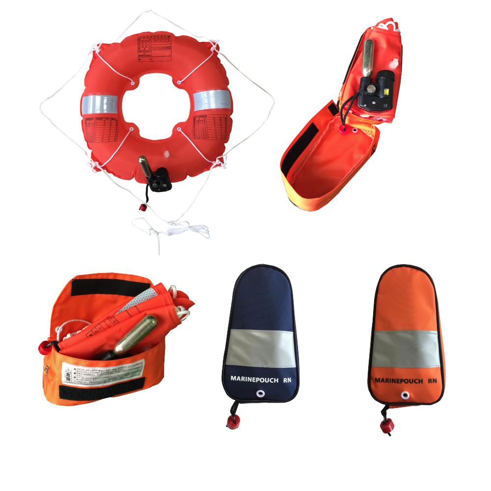 小型船舶用救命浮輪膨張式（マリンポーチRN型） | 株式会社救命